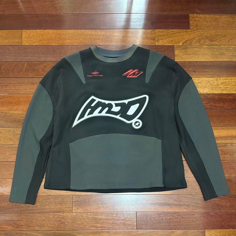 Black and Gray Long Sleeve Shirt